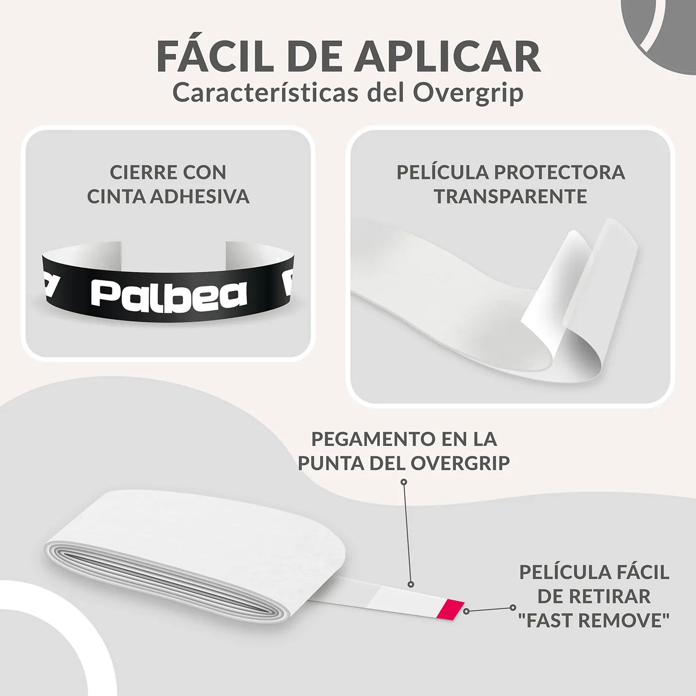 Palbea Grip Padel Extra Adherente (overgrip) foto 4